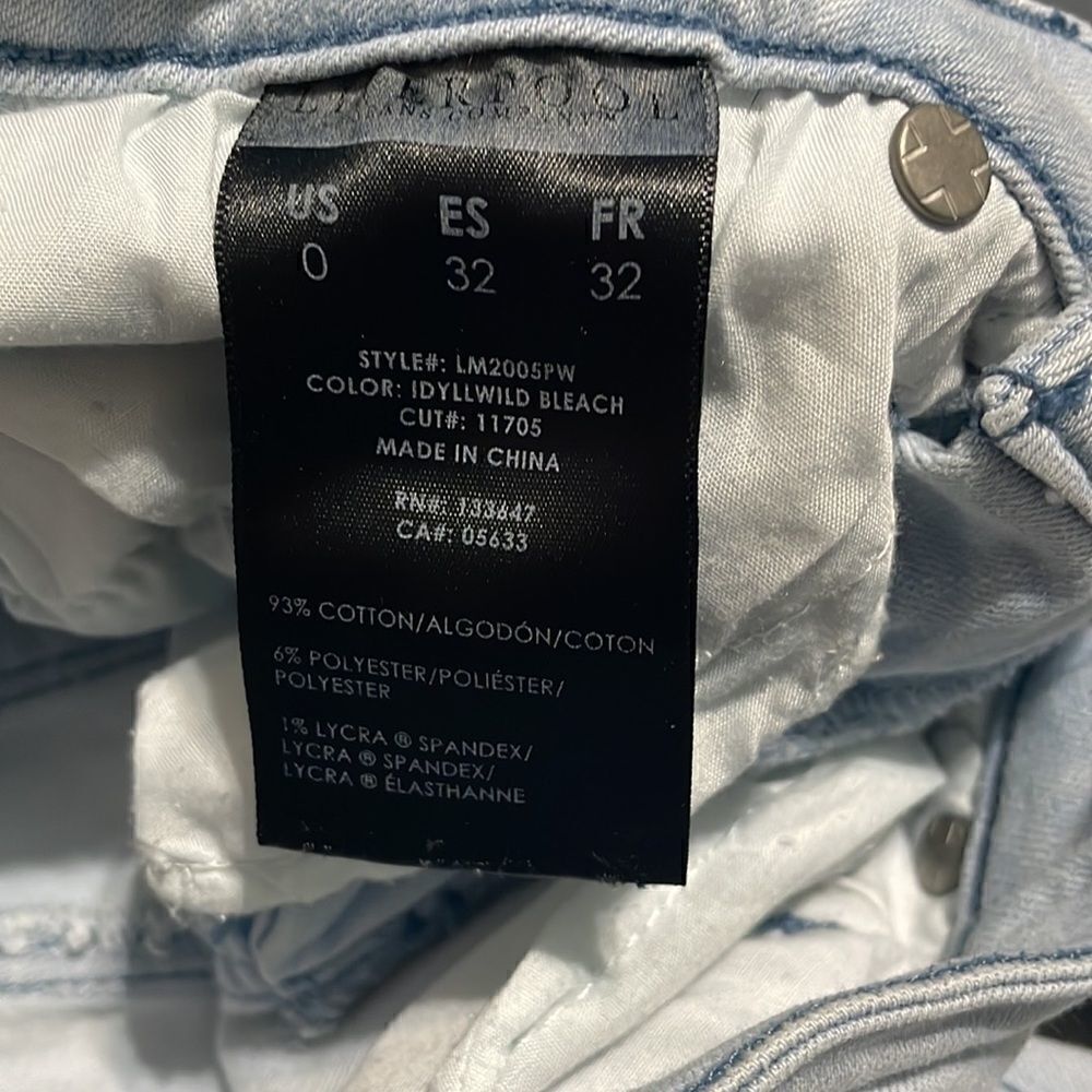 Liverpool The Ankle Skinny Midrise Jeans Size 0 Color Idllwild Bleach - Picture 5 of 6